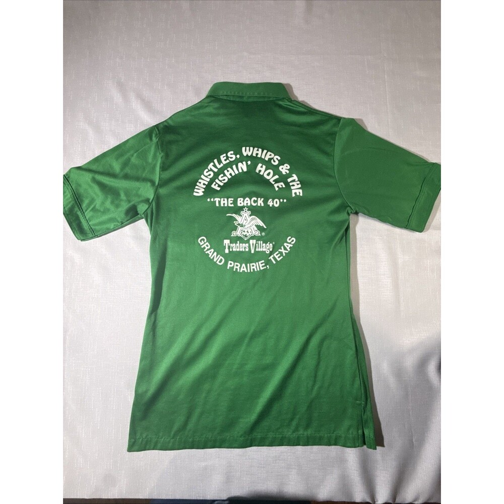 Vintage Boardwalk Brand Polo- Traders Village “The back 40” Green Size Small